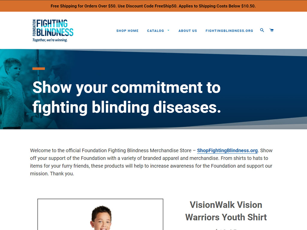Foundation Fighting Blindness e-Commerce Store