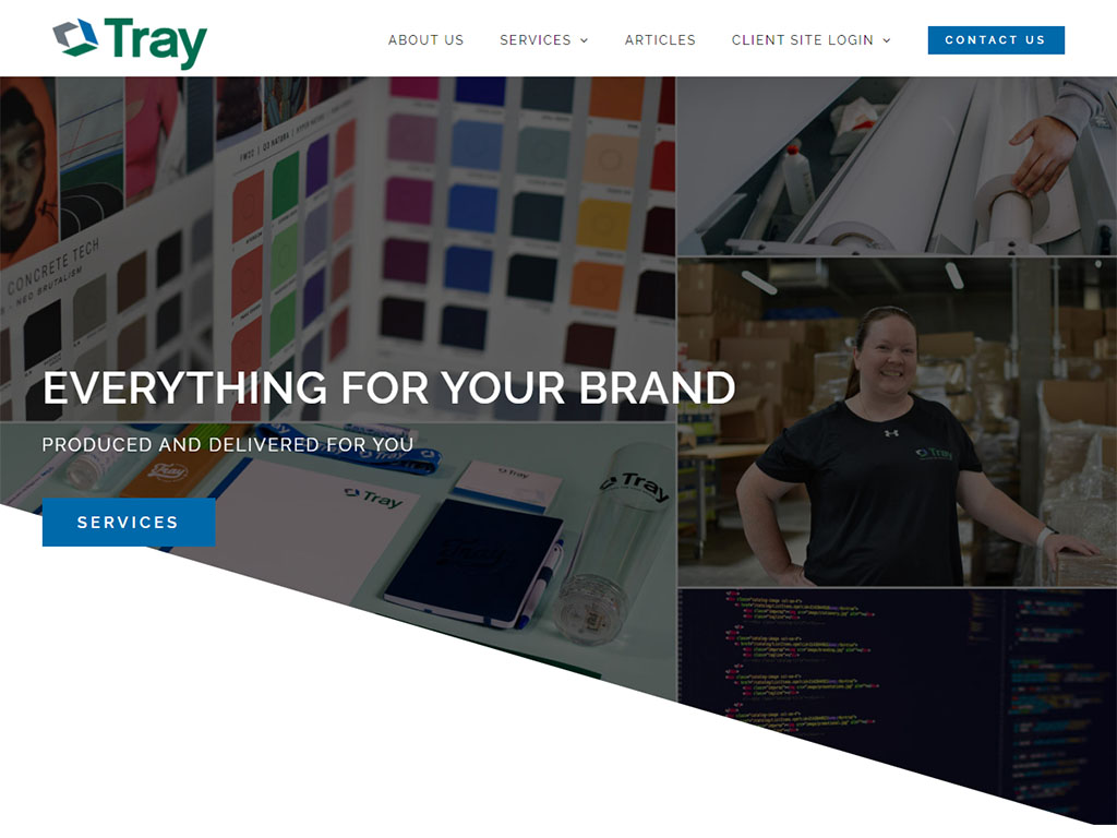 Tray, Inc. Website